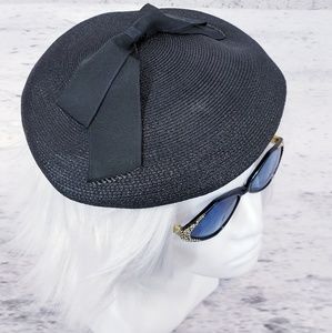 VINTAGE 1950's KUTZ Black Retro Hat